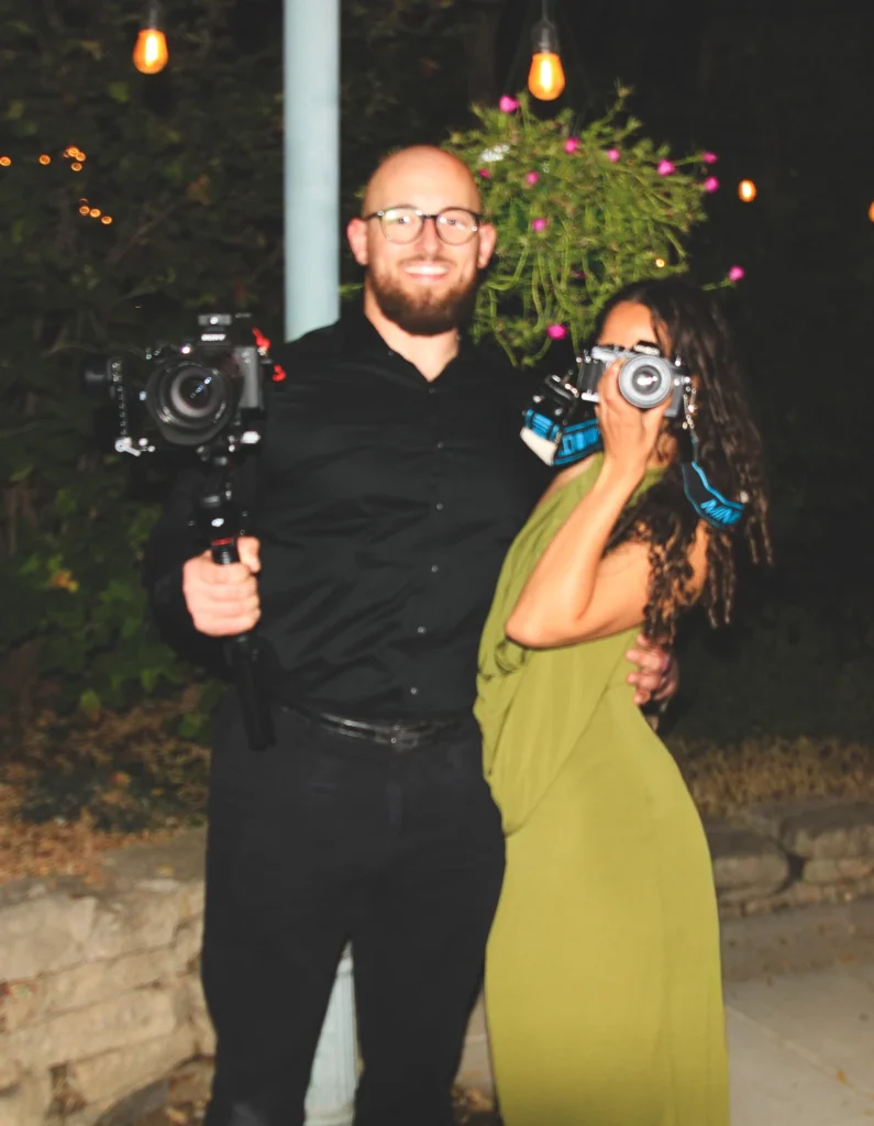 Joseph and Macy Ruggiero, founders of Briovista, with their cameras